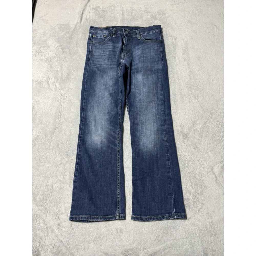Levis 527 Jeans Mens 29x27 Blue Regular Bootcut Mid Rise Medium Wash Denim